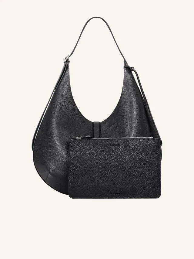 Courrges Logo-Buckle Top Handle Shoulder Bag