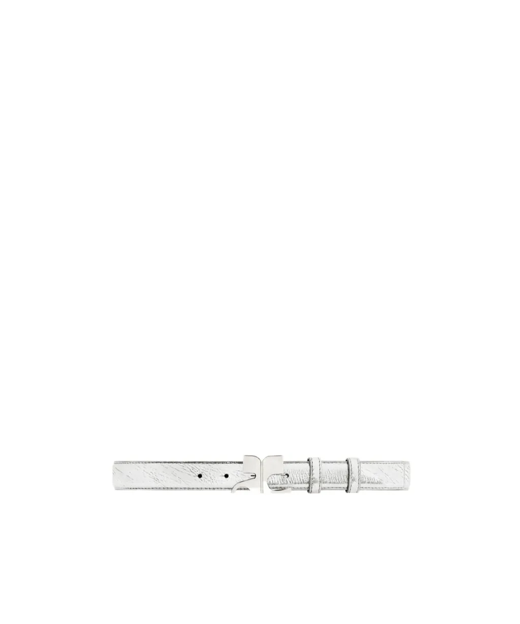 Courrges Metallic Effect Buckle Belt