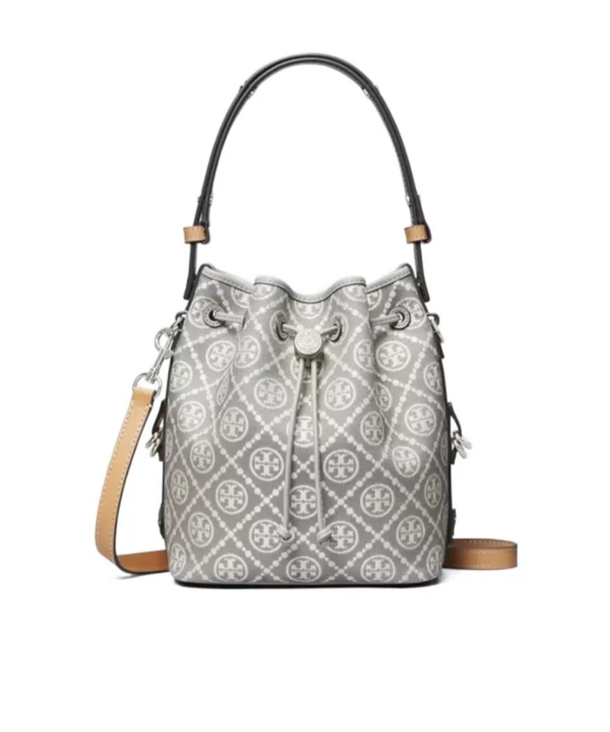 Tory Burch T Monogram Utility Buckle Bag