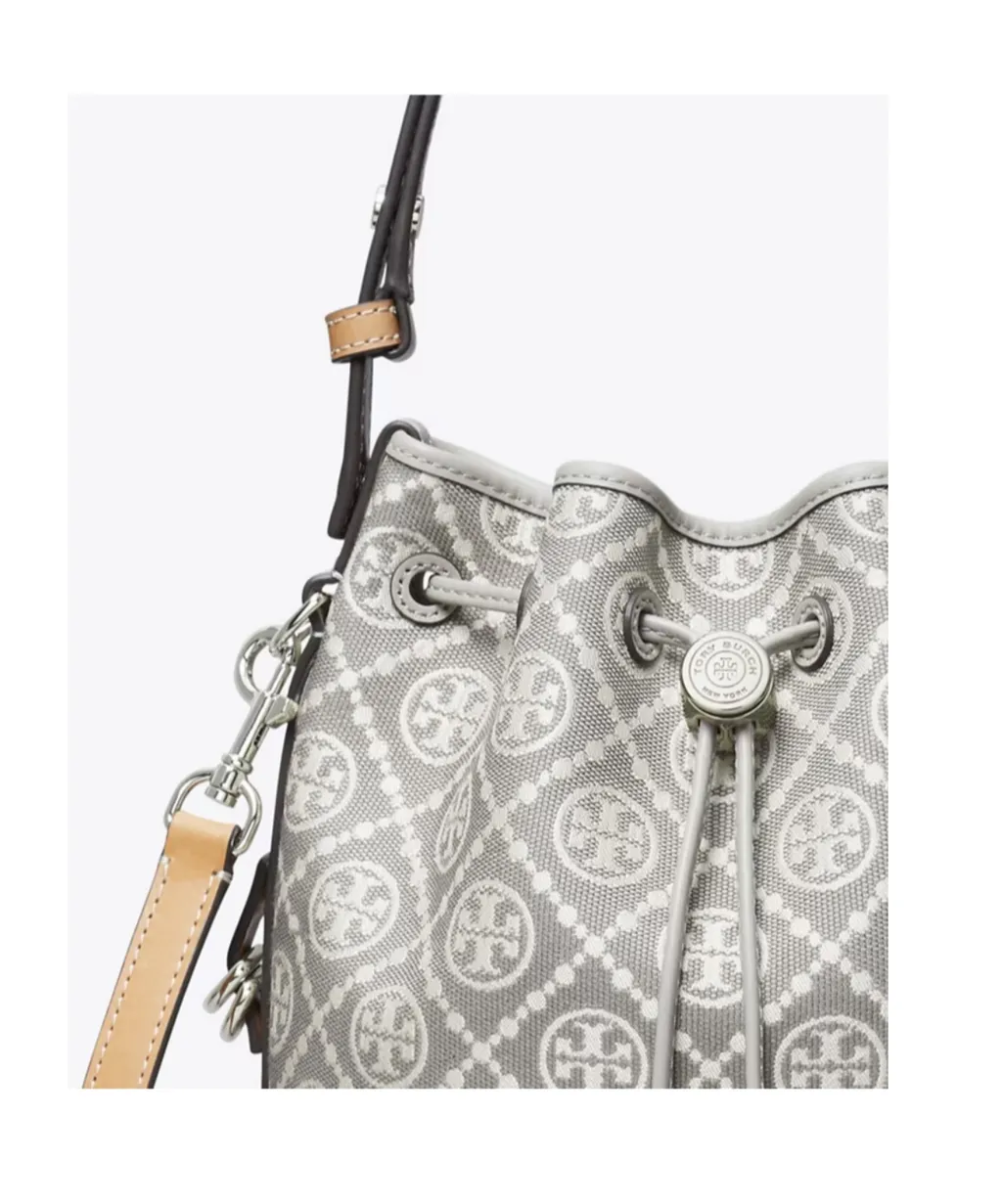 Tory Burch T Monogram Utility Buckle Bag