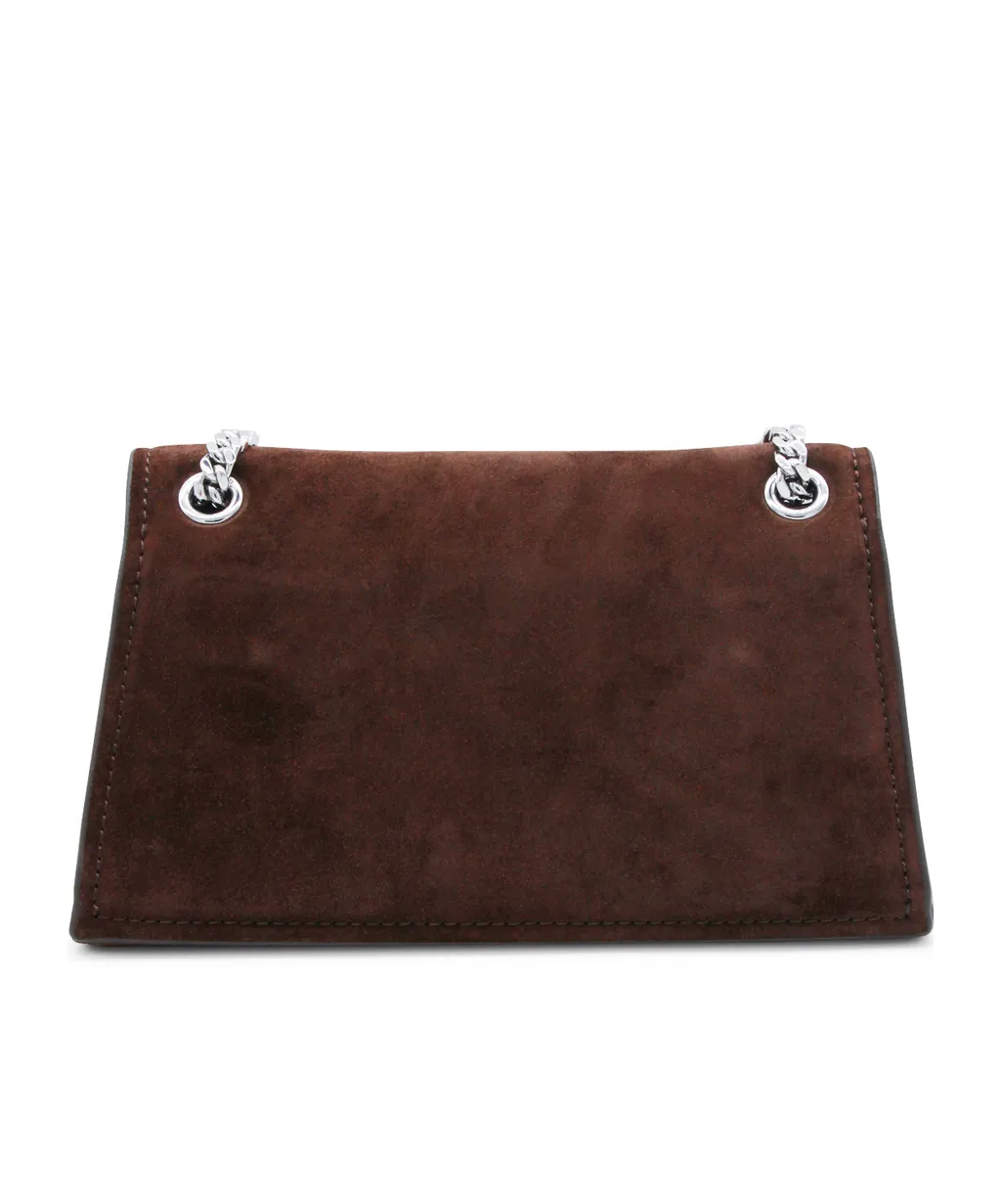 Tory Burch Logo Plaque Chain-Linked Shoulder Bag