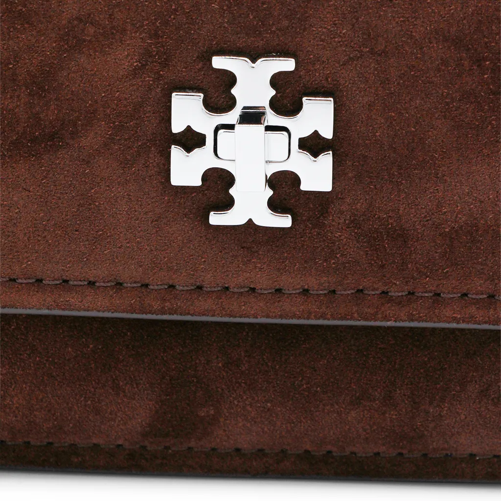 Tory Burch Logo Plaque Chain-Linked Shoulder Bag