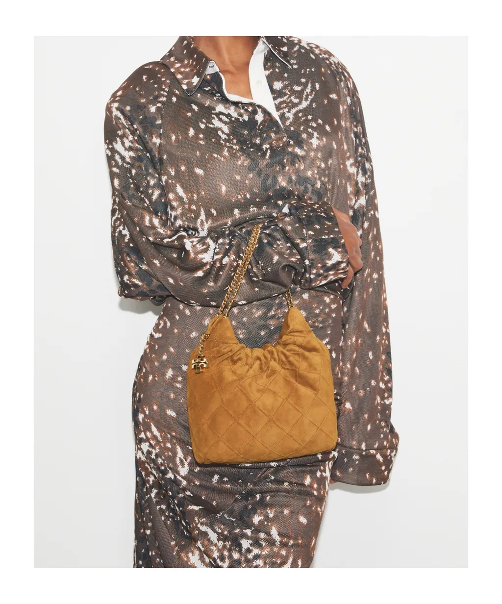 Tory Burch Mini Fleming Soft Hobo Bag