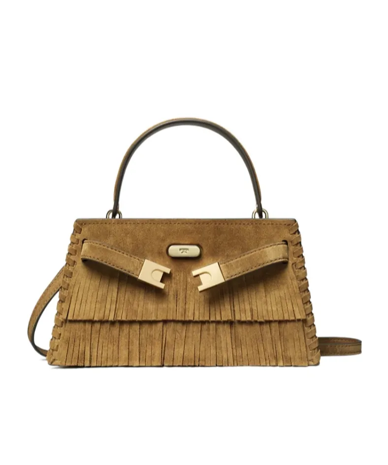 Tory Burch Lee Radziwill Fringed Mini Top Handle Bag