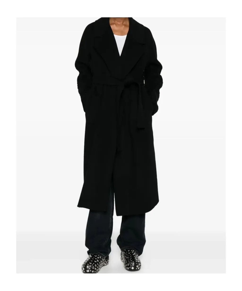 Belted Single-Breasted Coat