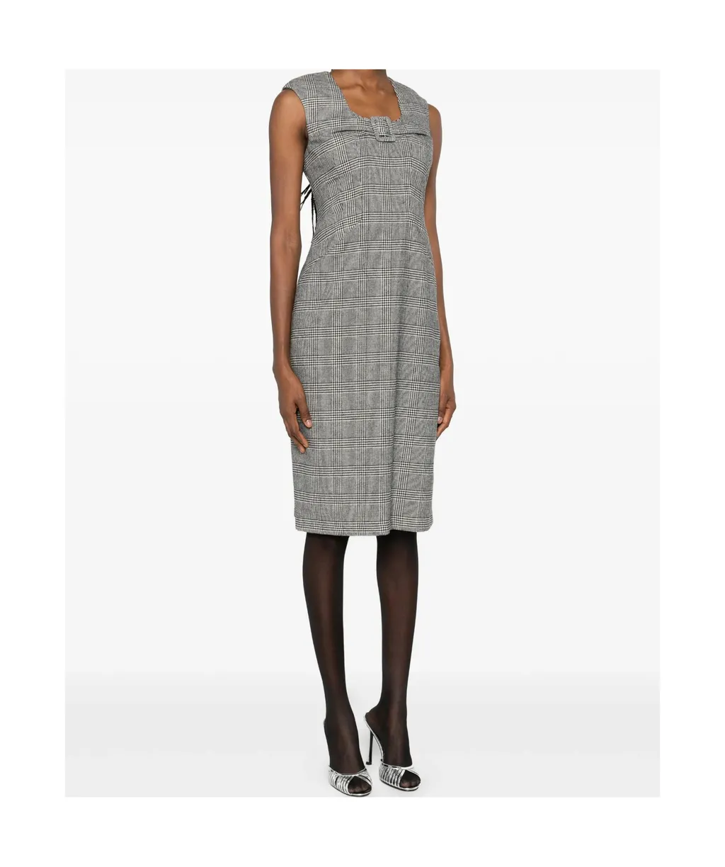 Plaid Sleeveless Dress