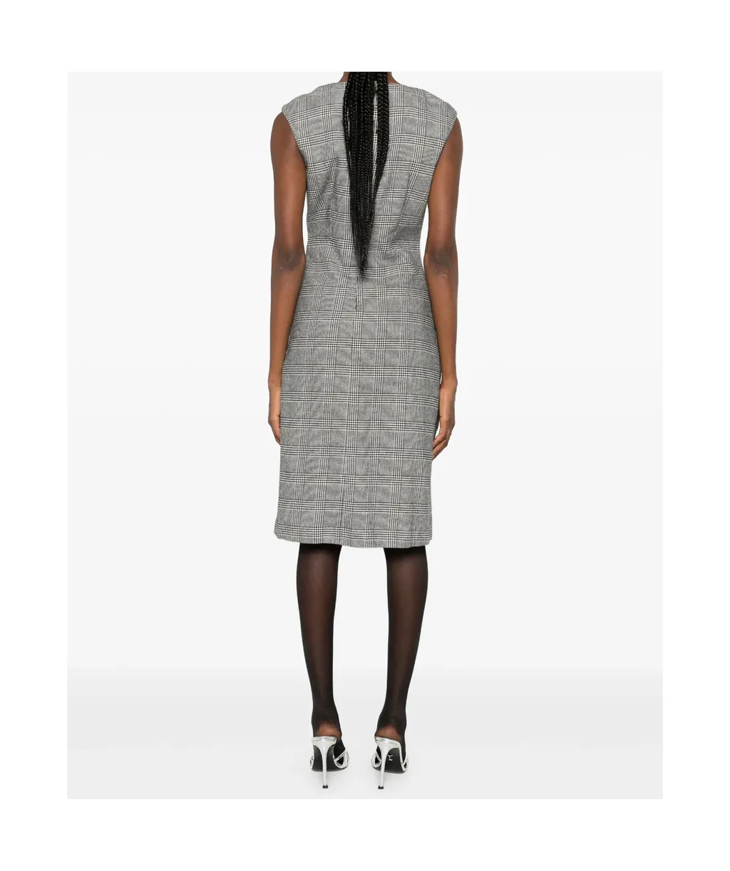 Plaid Sleeveless Dress