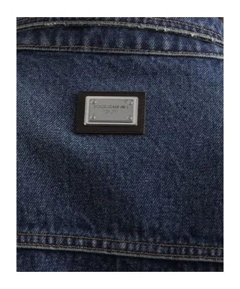 Button-Fastening Denim Jacket