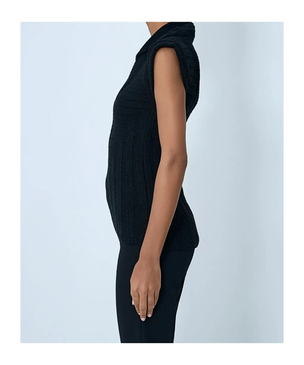 Kiko Kostadinov Quimby Sleeveless Knitted Polo Vest