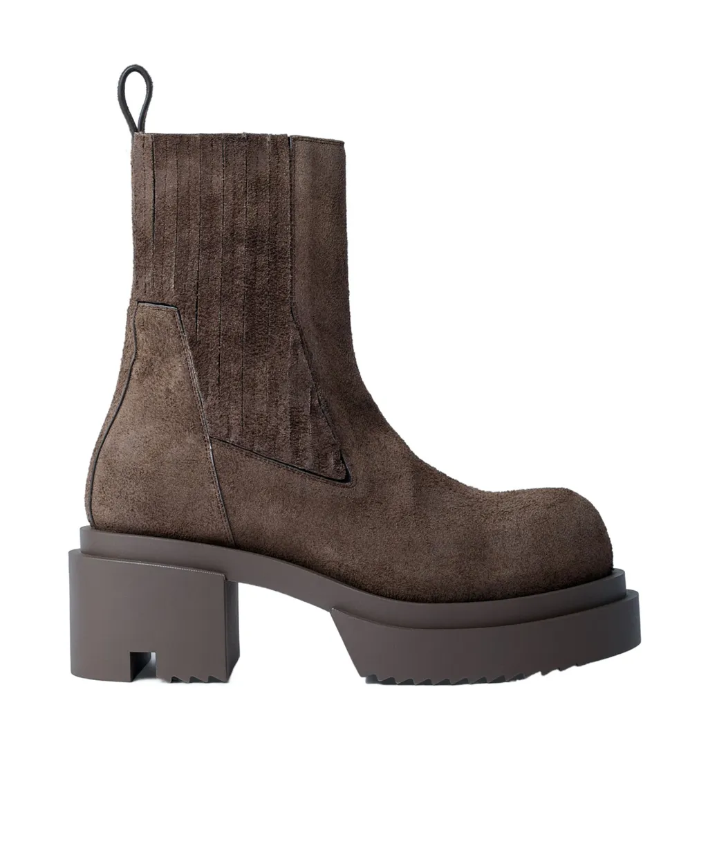 Rick Owens Round Toe Elasticated Boots