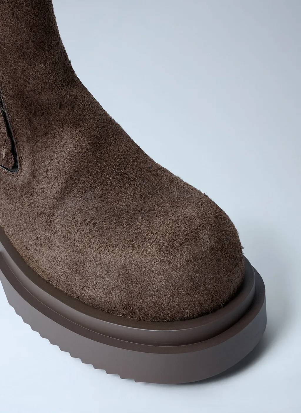 Rick Owens Round Toe Elasticated Boots