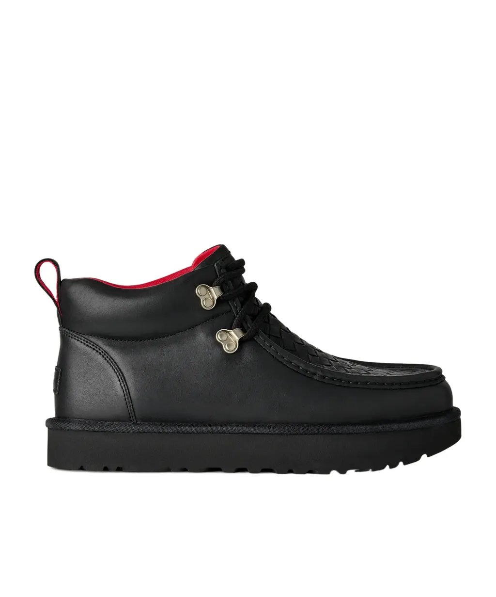Woven Lace-Up Trainers