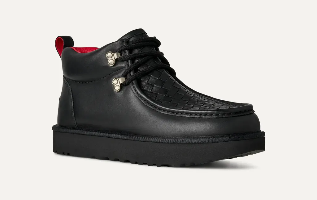Woven Lace-Up Trainers