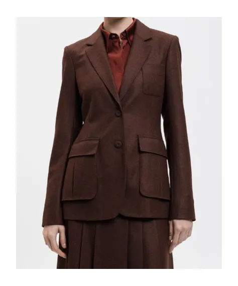Long-Sleeved Suit Jacket