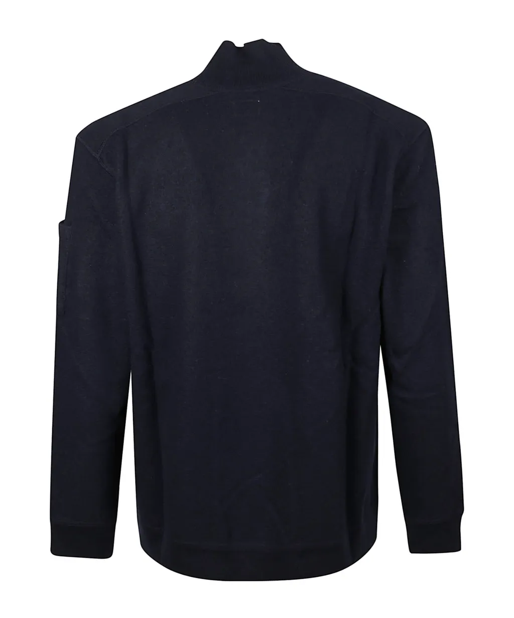 C.P. Company Felted Half Button Jumper
