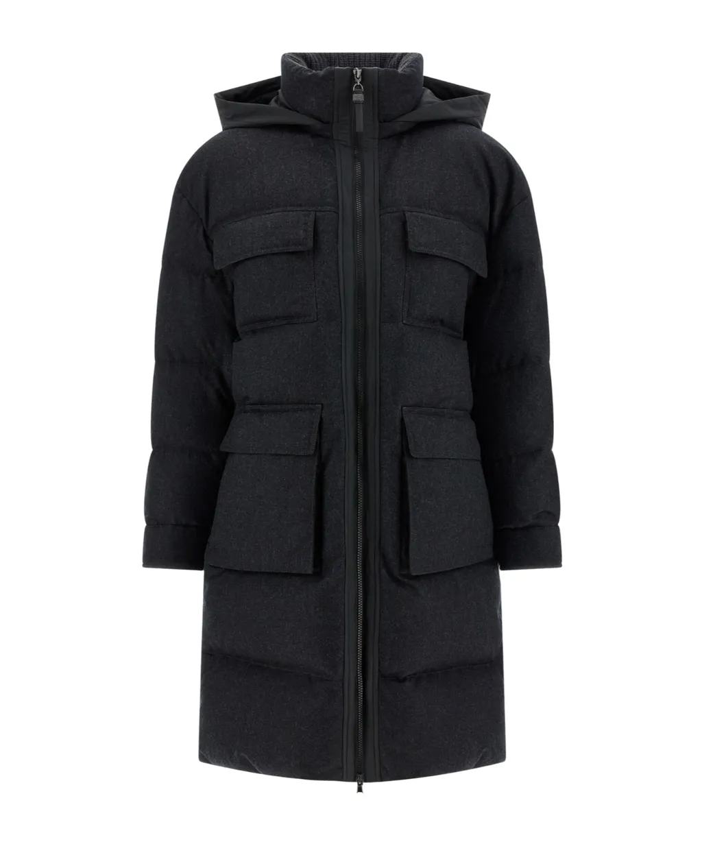 Long-Sleeved Down Jacket