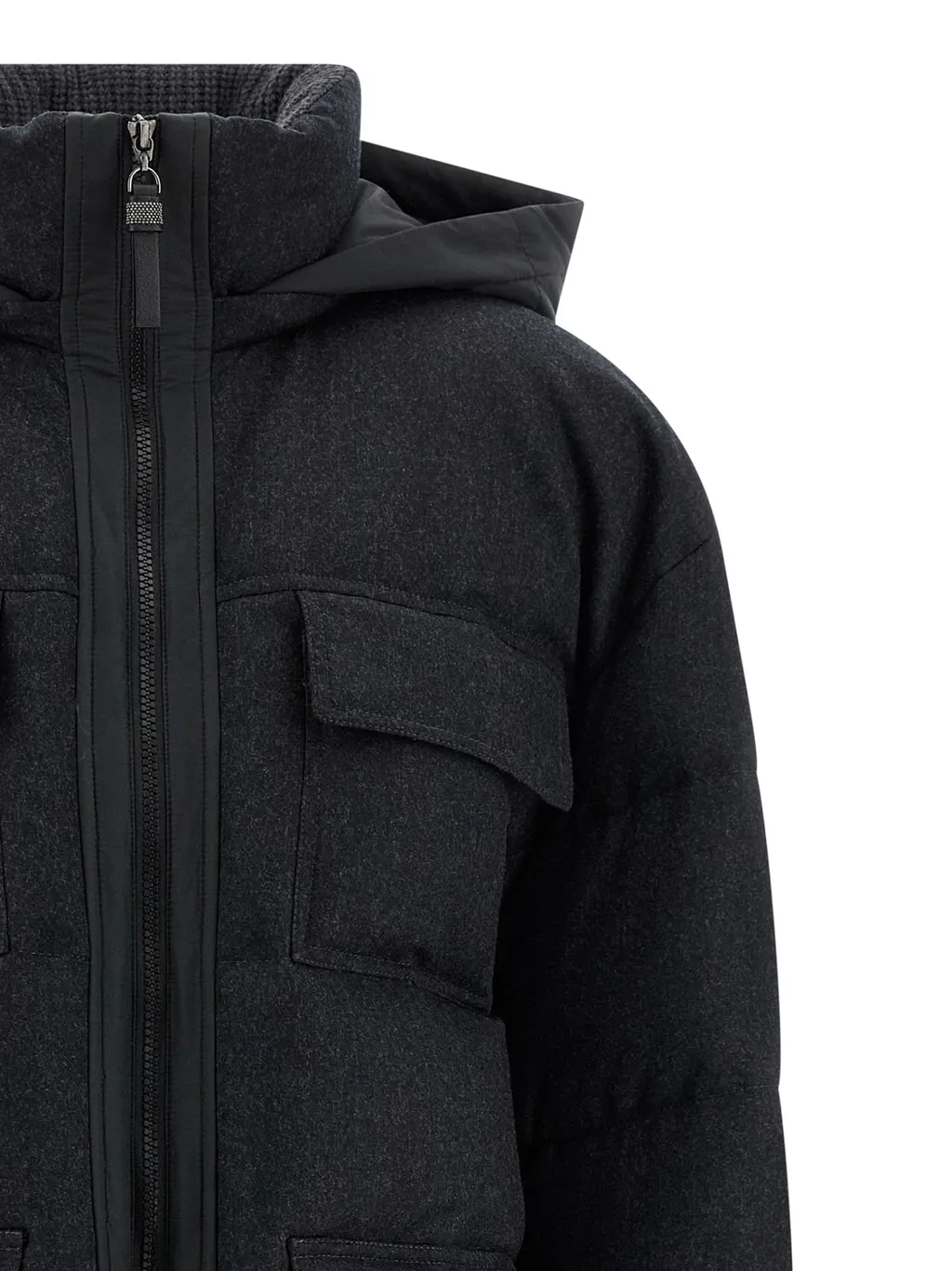 Long-Sleeved Down Jacket