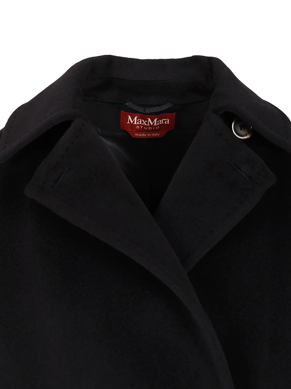 Max Mara Studio Double-Breasted Long-Sleeved Coat