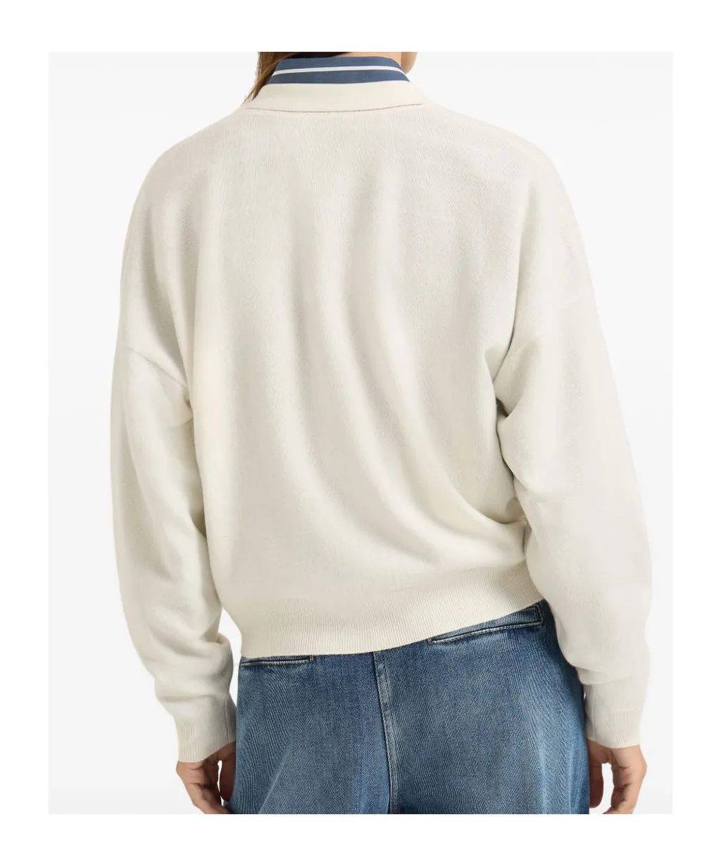Brunello Cucinelli V-Neck Long Sleeved Cardigan