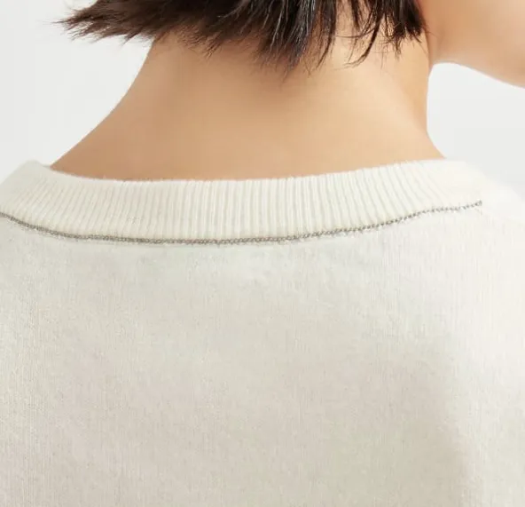 Brunello Cucinelli Cap Sleeved Crewneck Sweater