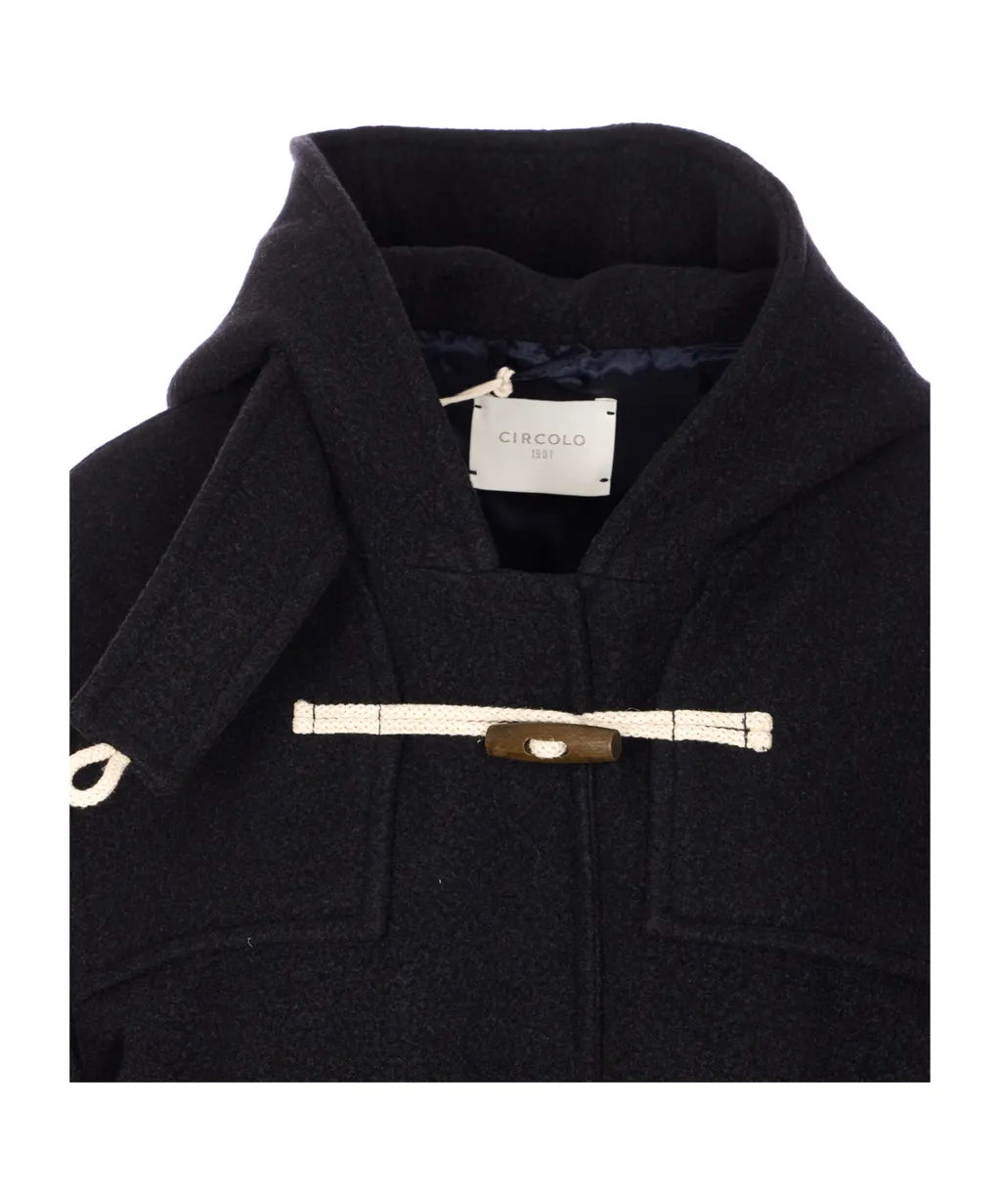 Circolo 1901 Frog Closure Hooded Jacket