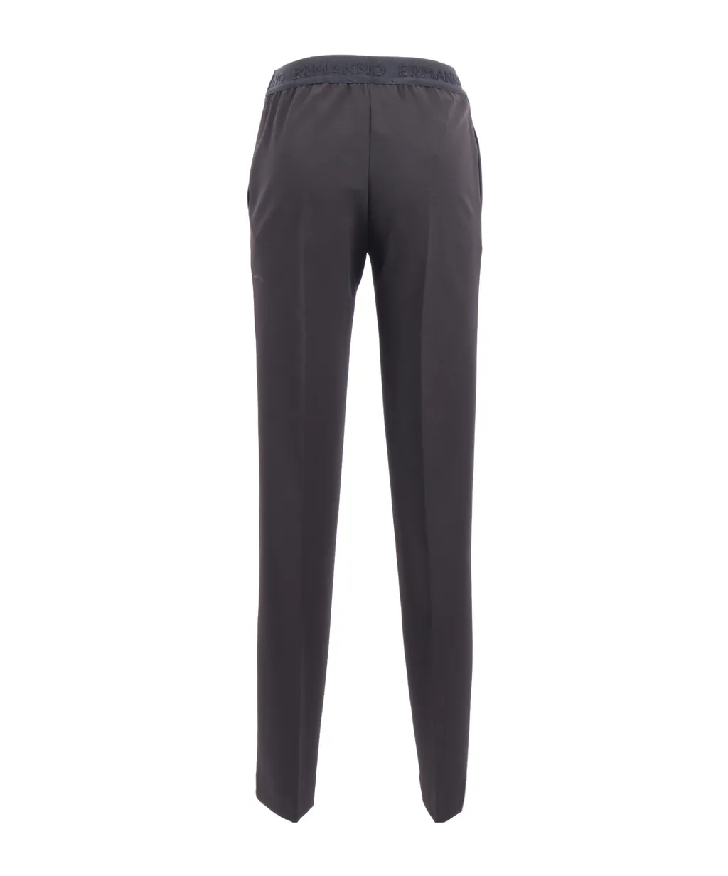 Logo-Waistband Trousers
