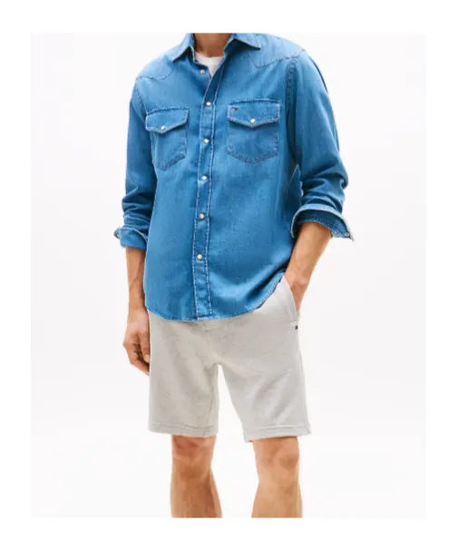 Regular Fit Lightweight Western Denim Shirt