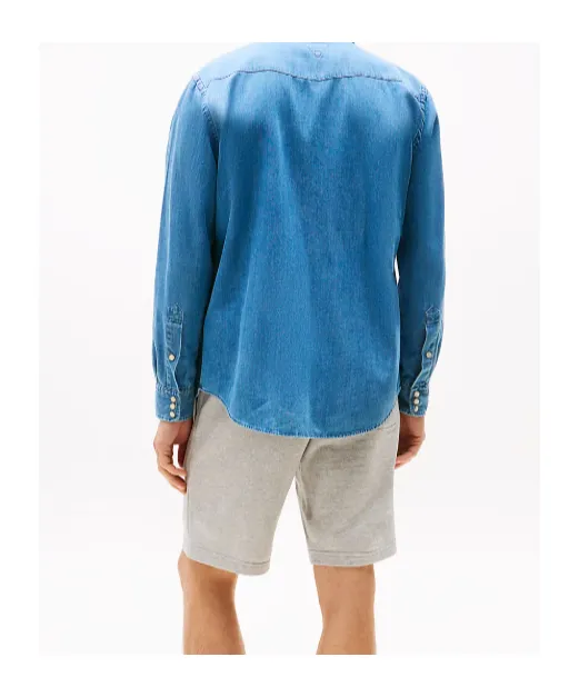 Regular Fit Lightweight Western Denim Shirt