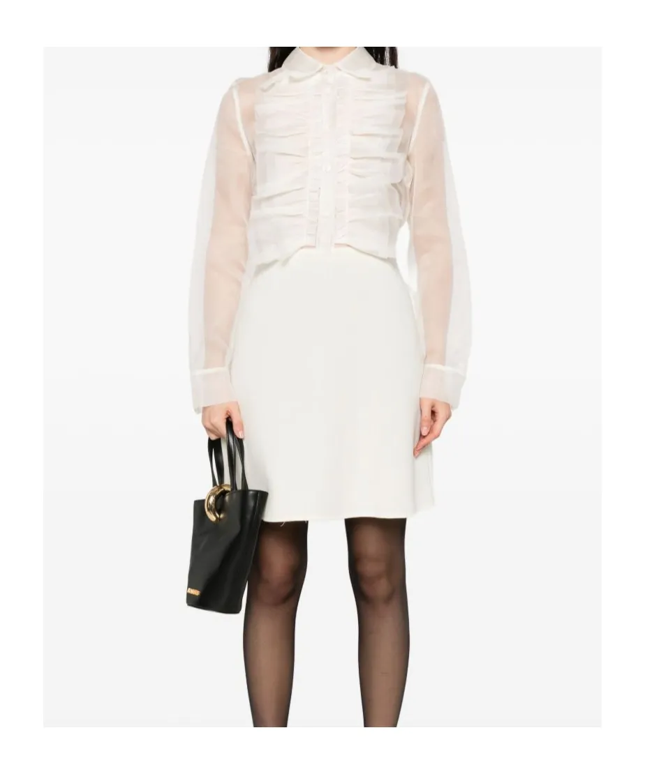 Ruffled Shirt Dress