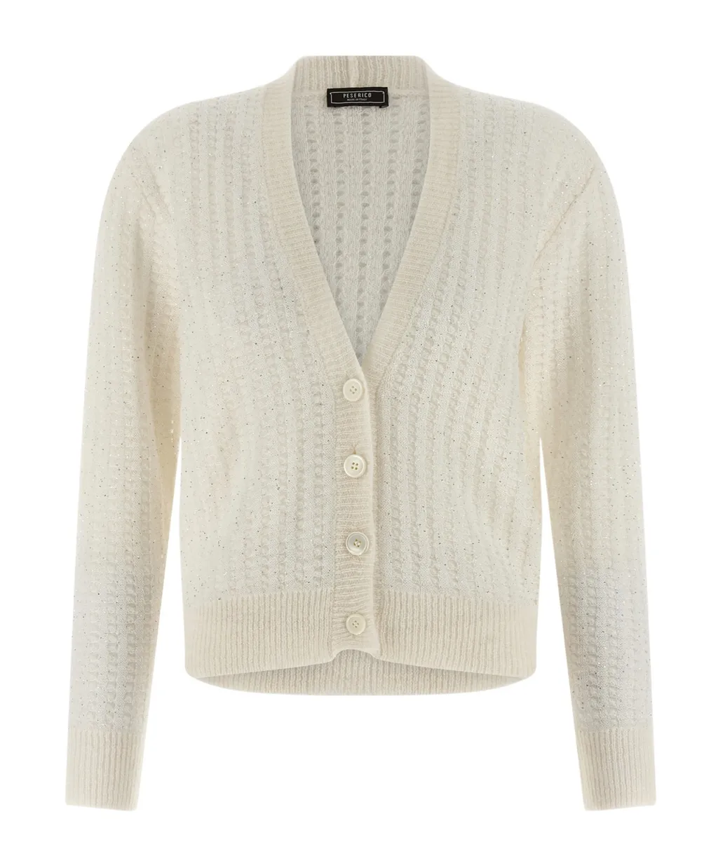 Peserico Sequin Appliqué Cardigan