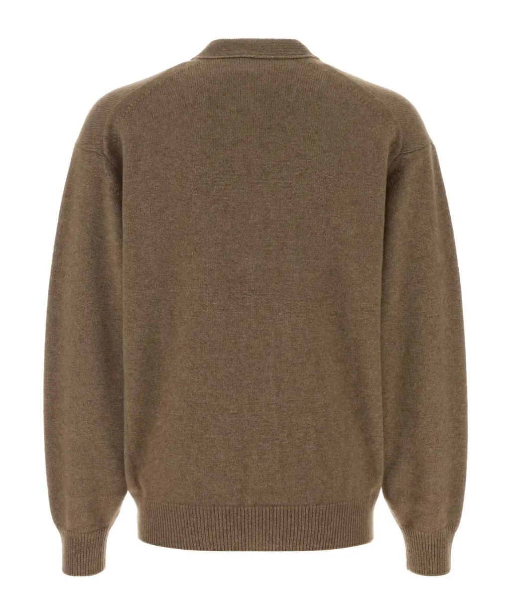 Auralee V-Neck Knit Cardigan