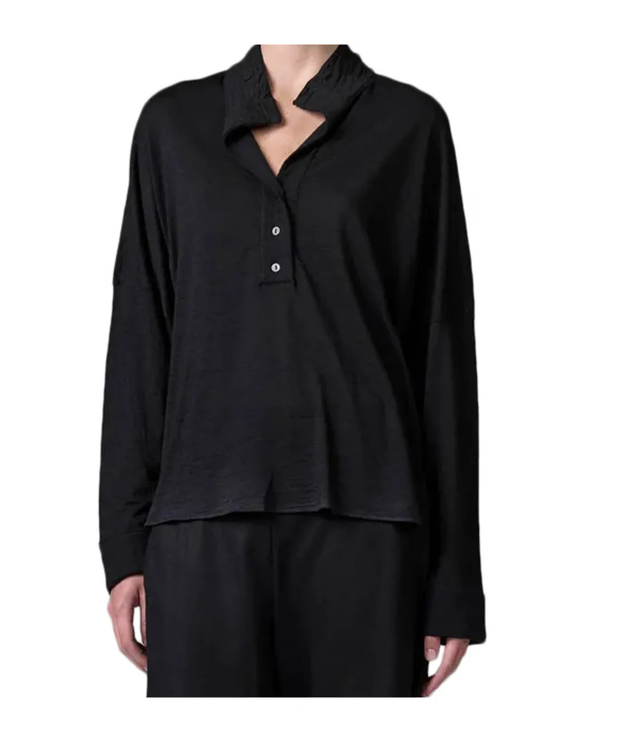 Wool Polo Top
