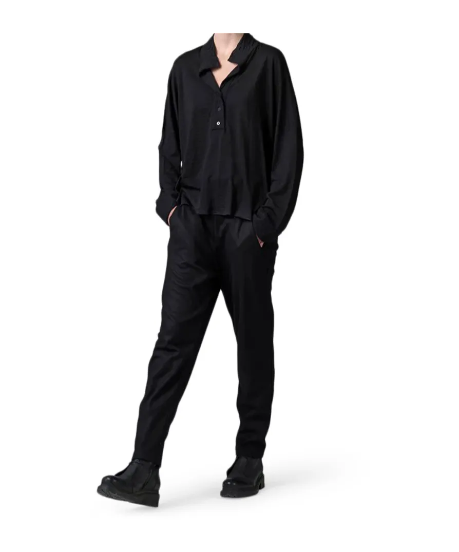 Wool Polo Top