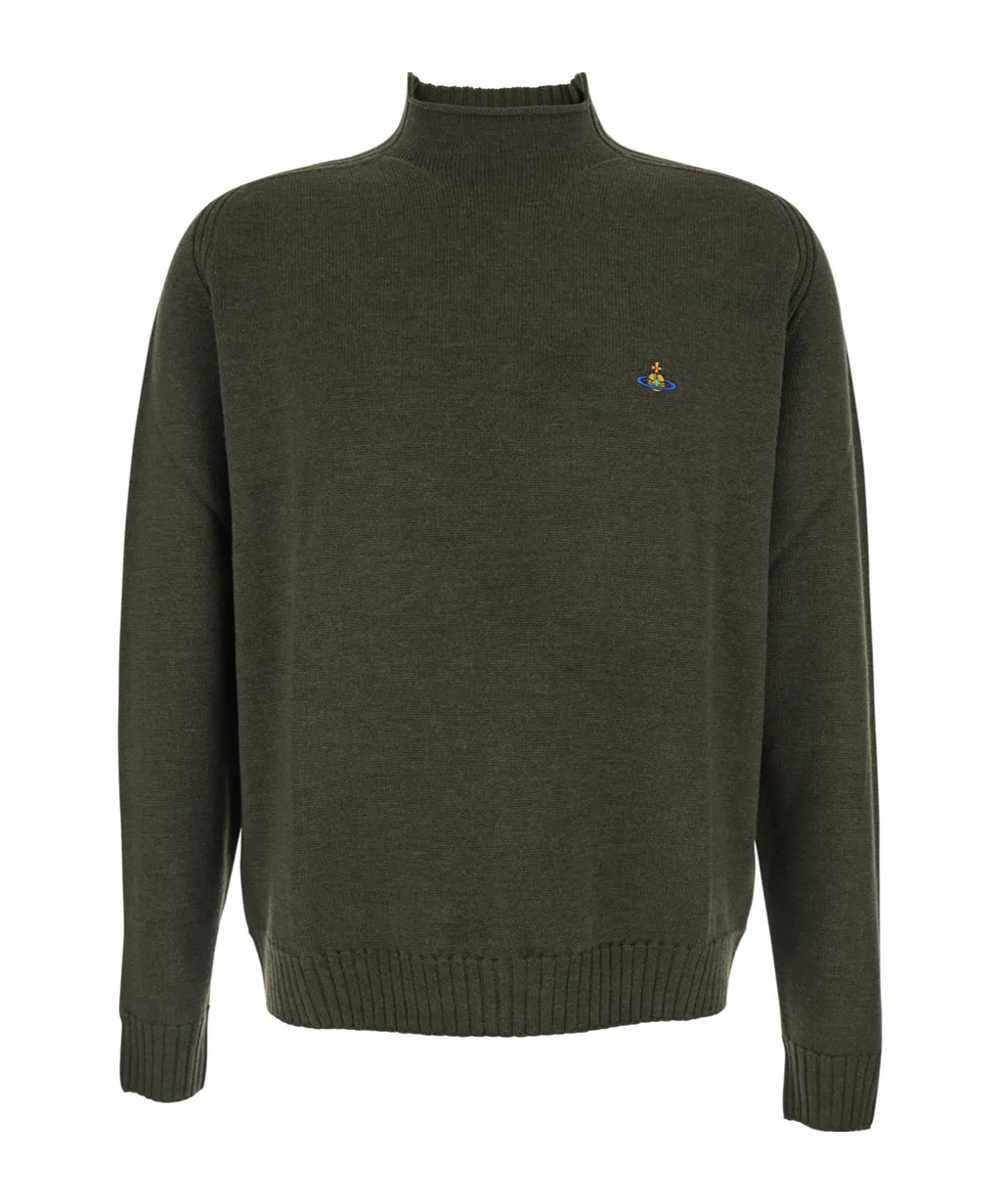 Vivienne Westwood Orb Embroidered Fisherman Jumper