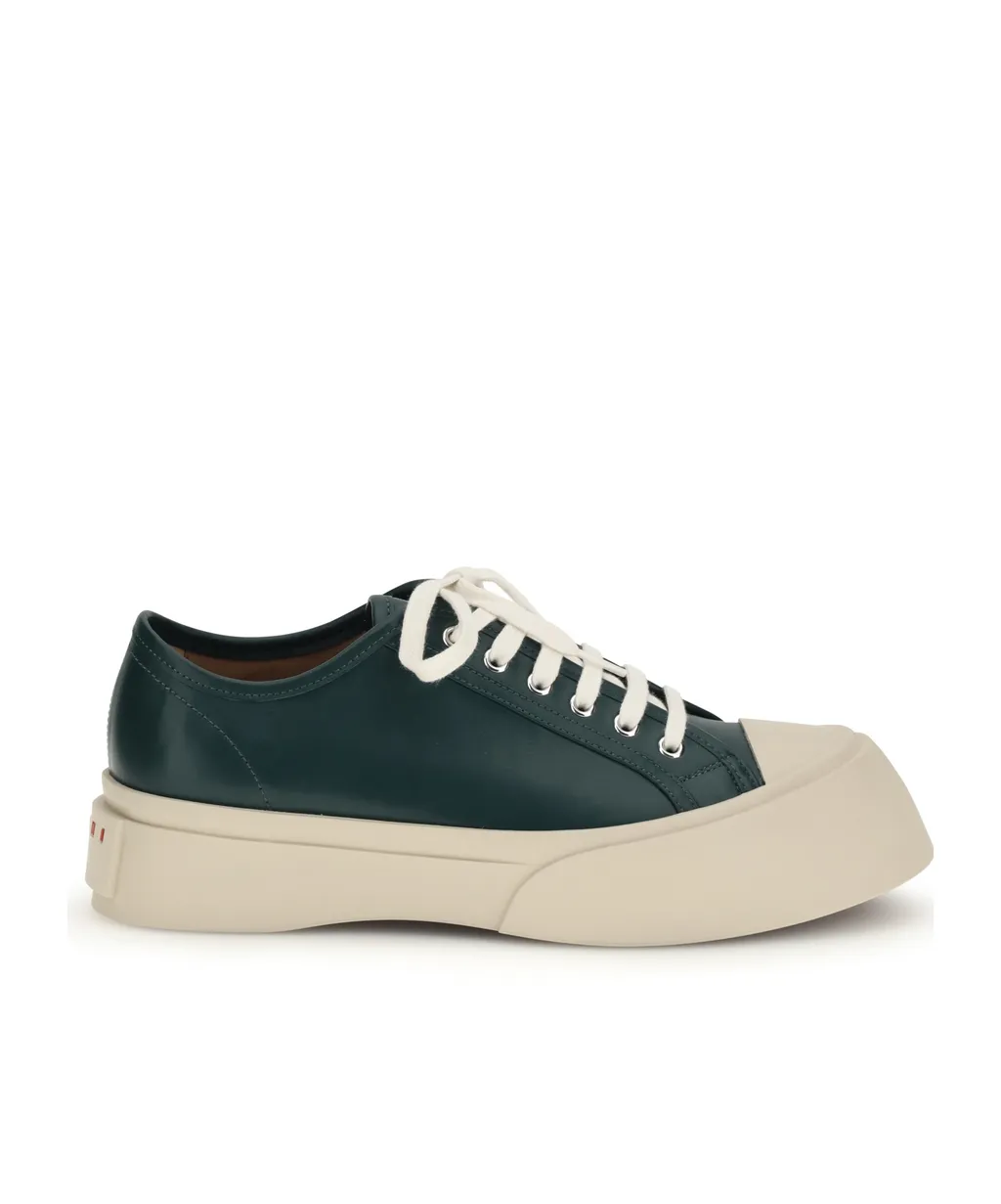 Marni Pablo Logo Patch Lace-Up Sneakers