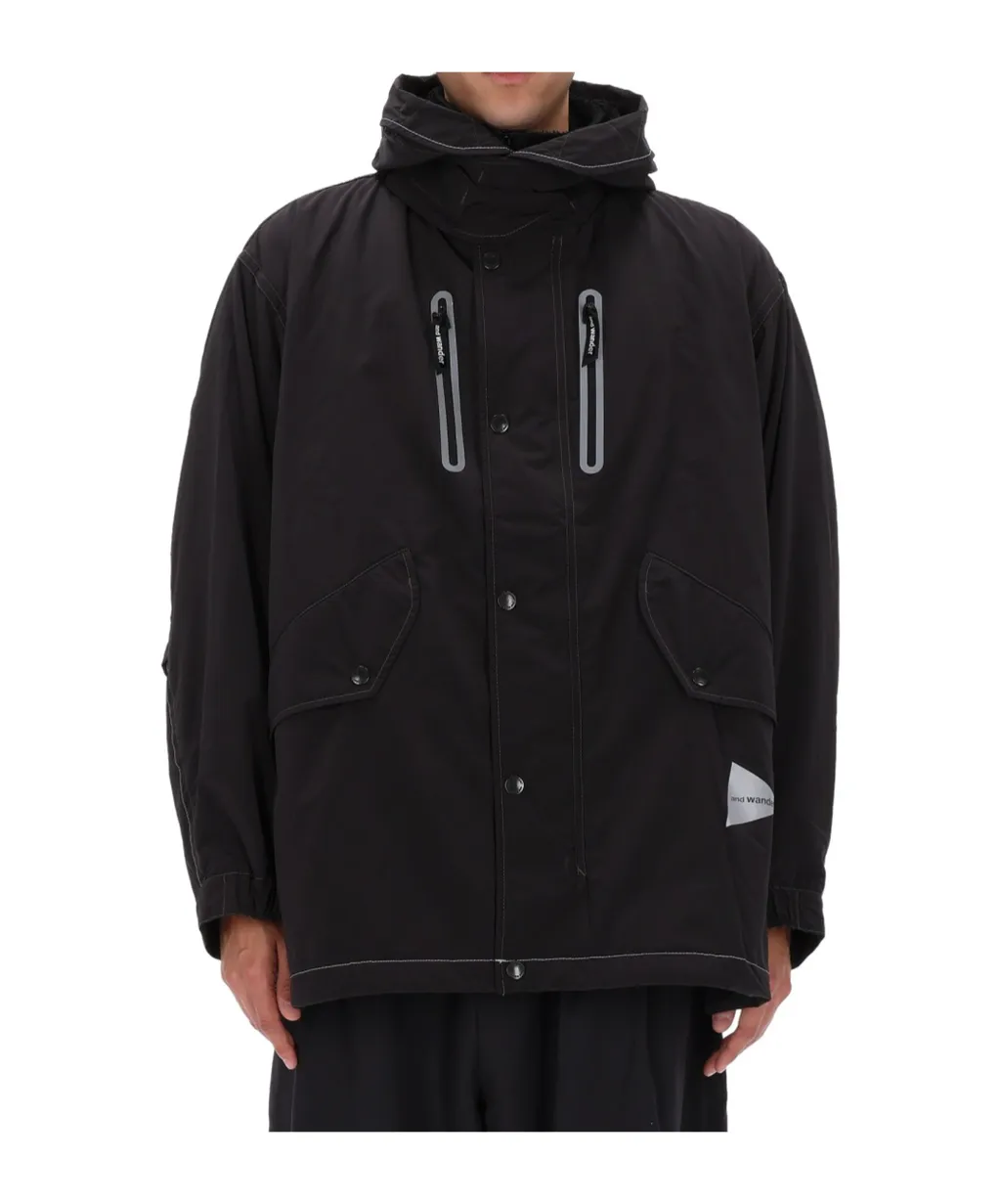 Reflective Stitching Hooded Casual Jacket