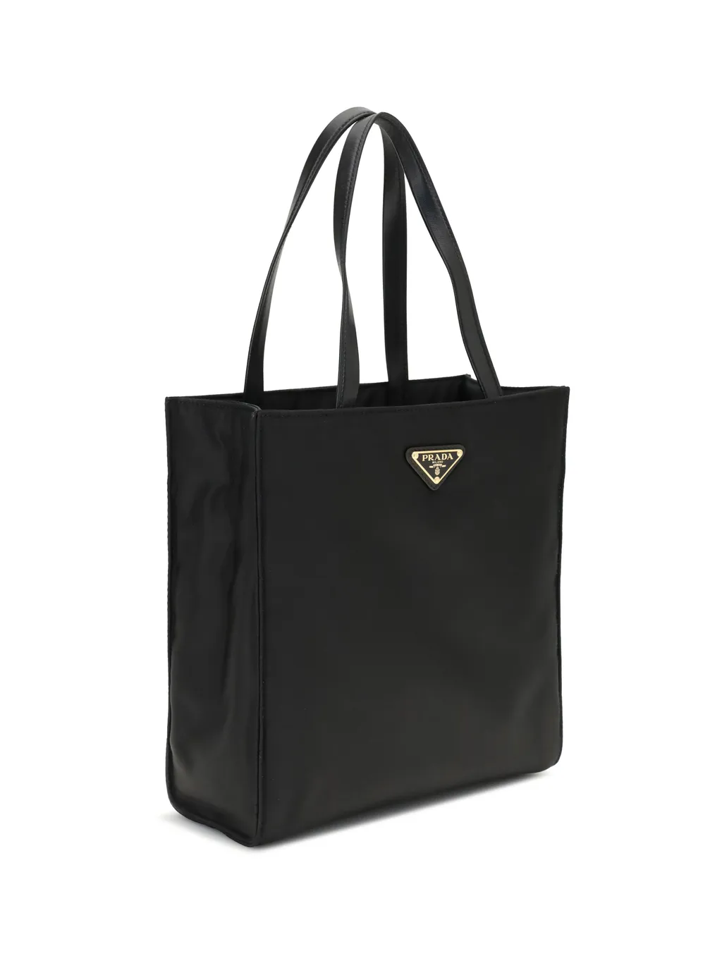 Prada Re-Nylon Triangle-Logo Tote Bag