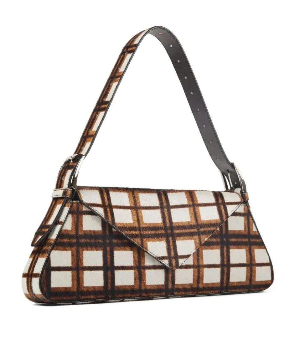 Checked Shoulder Bag