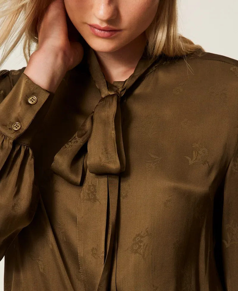 Floral-Jacquard Shirt