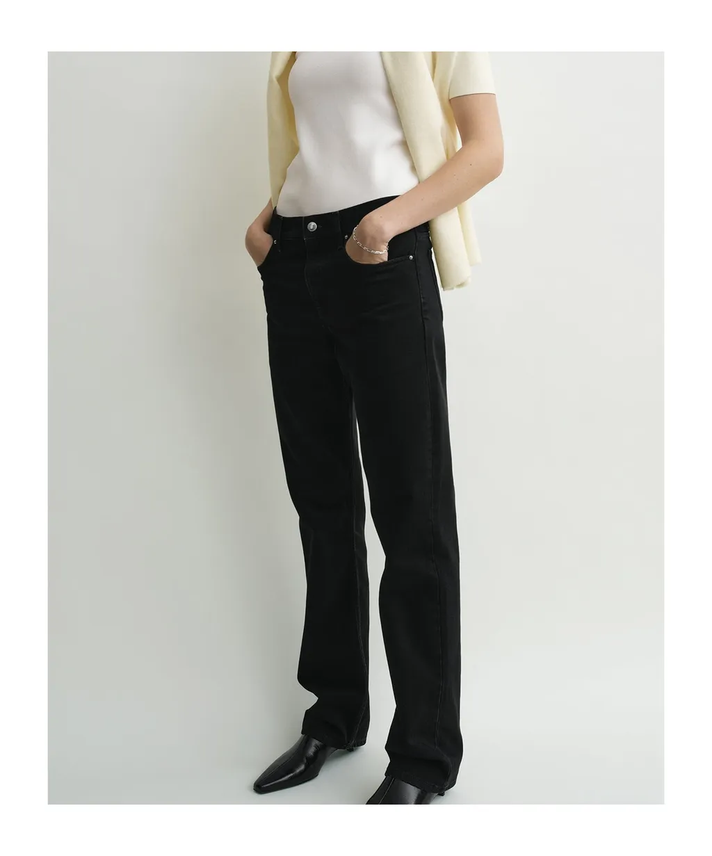 Low-Cut Straight-Leg Jeans