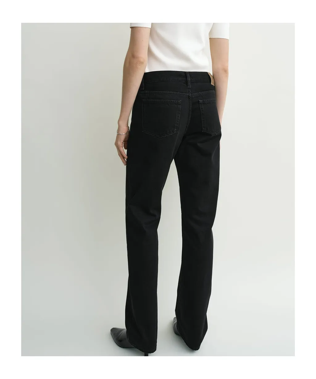 Low-Cut Straight-Leg Jeans