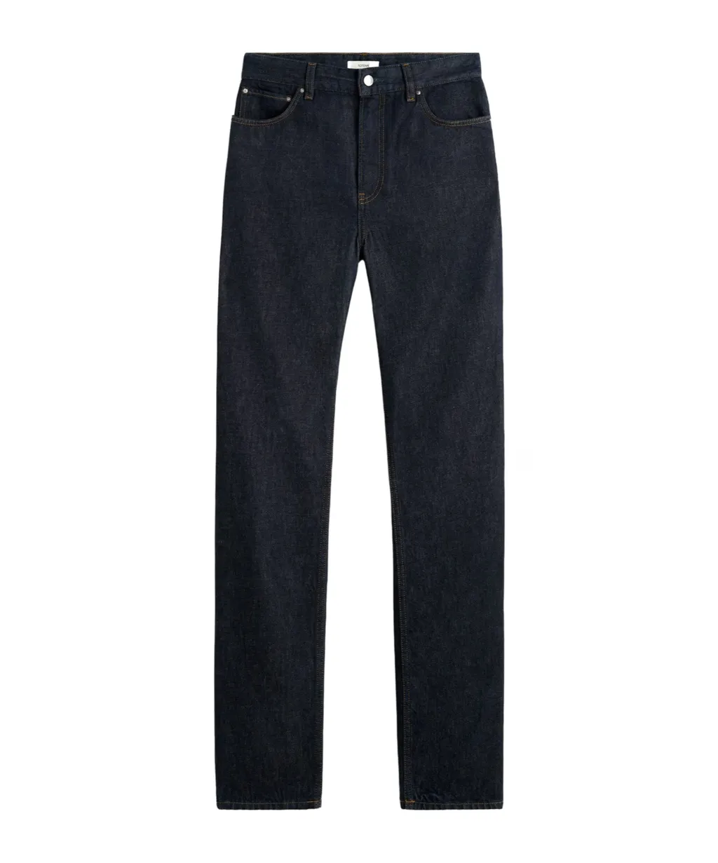 High-Waisted Slim-Fit Jeans
