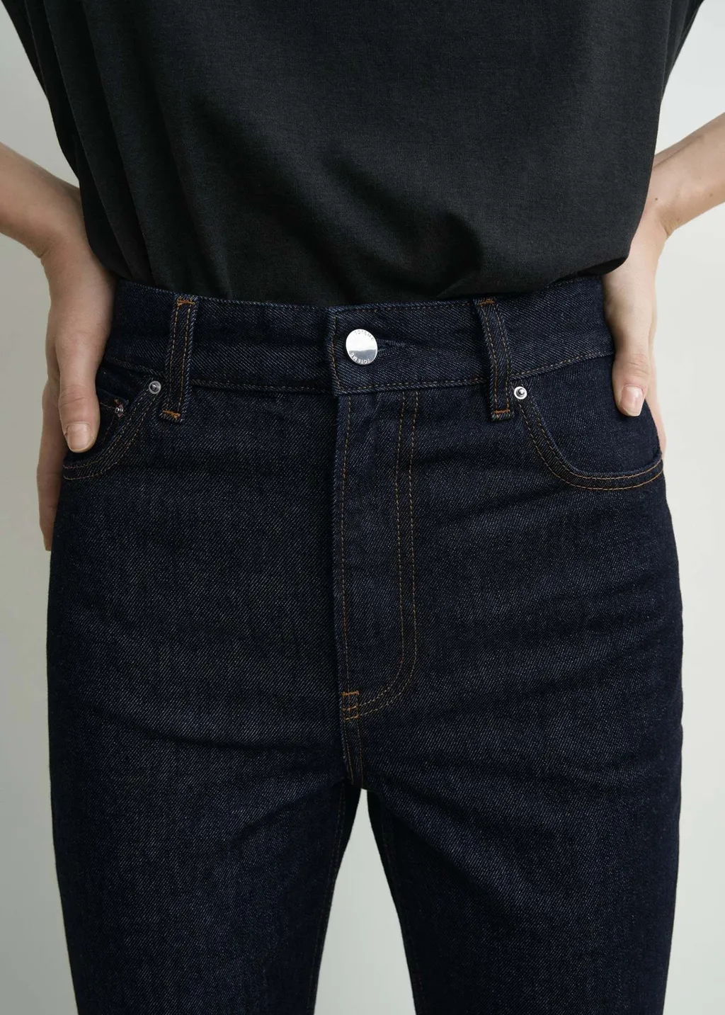 High-Waisted Slim-Fit Jeans