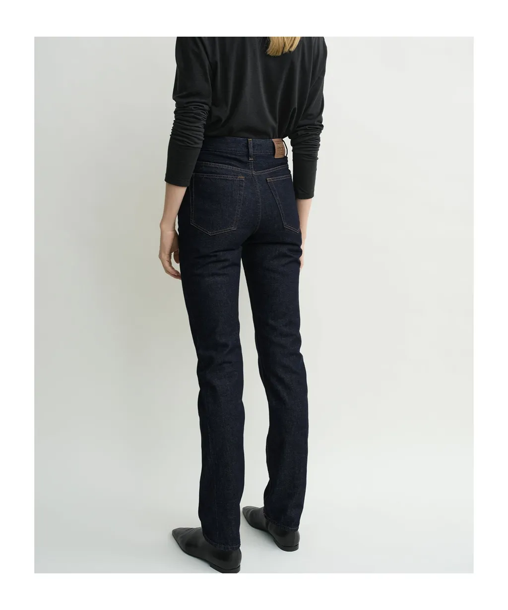 High-Waisted Slim-Fit Jeans