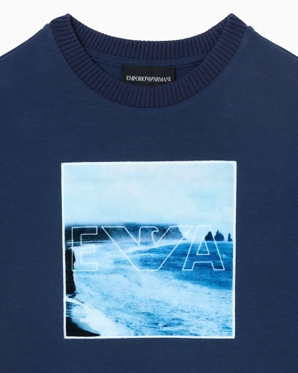 Seascape-Print Sweatshirt
