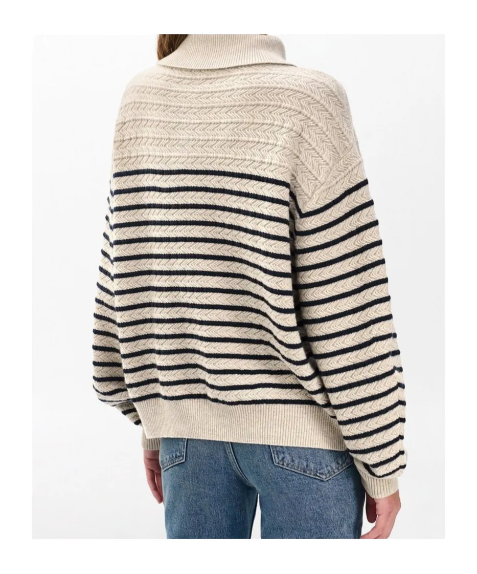 Natalia Cashmere Half-Zip Sweater