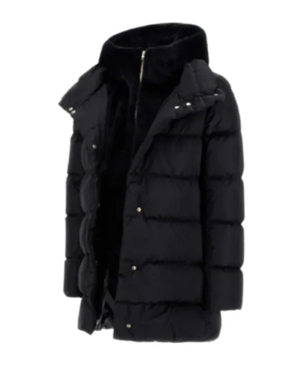Hooded Quilted Down Jacket