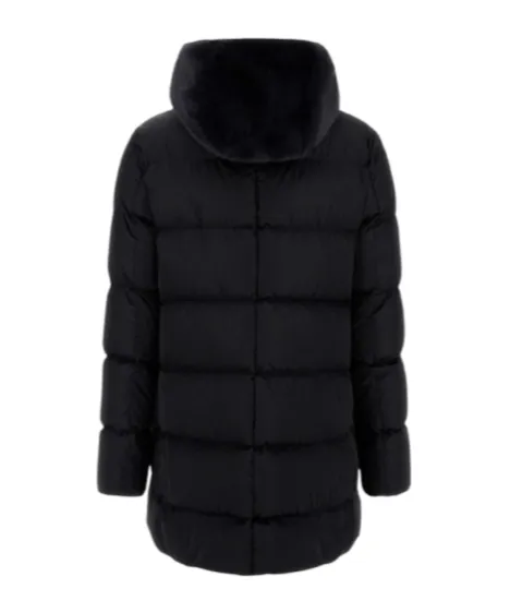 Hooded Quilted Down Jacket