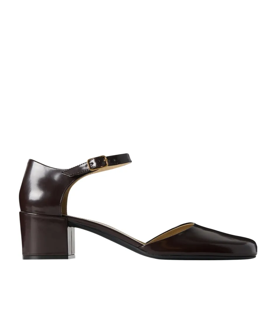Penelope Ankle-Strap Heeled Pumps