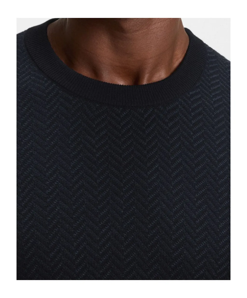 Boss Hugo Boss Herringbone Crewneck Jumper